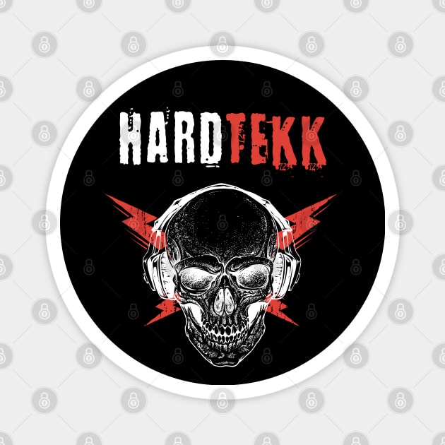 HardTek Skull Tekno 23 Magnet by T-Shirt Dealer